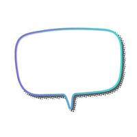 Creative speech bubble design for social media use in graphics vector