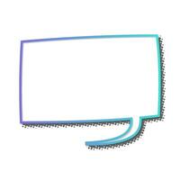 Minimalist speech bubble design for creative communication vector