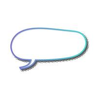 Colorful speech bubble design suitable for dialogue and communication vector