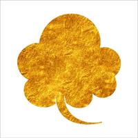 Bright golden speech bubble on white background displayed creatively vector