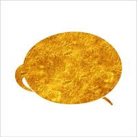 speech bubble yellow shape on white background vector