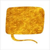 Creative golden speech bubble design for various uses vector