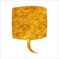 golden speech bubble speech bubble with a tail feature vector