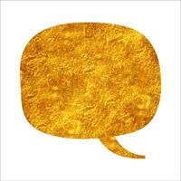 Creative yellow speech bubble illustration on a white background vector