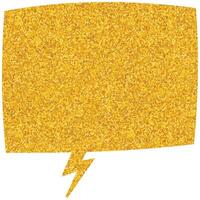 Creative use of glitter background with speech bubble design vector