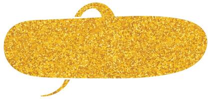 Bold glittery design speech bubble like an abstract object vector
