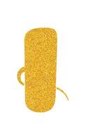 Sparkling gold speech bubble under bright light in an artistic design vector
