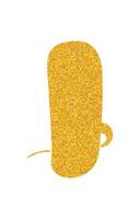 Creative design featuring a sparkling golden speech bubble shown vertically vector