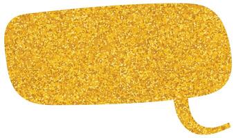 Colorful speech bubble graphic design with glitter effect vector