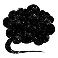 speech bubble figure with cosmic elements against a white background vector