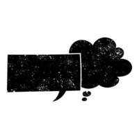 Creative design of speech bubble with thought speech bubble concept vector