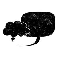 Creative design of speech and thought bubbles in dark colors vector