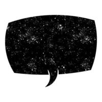 speech bubble featuring speech bubble with cosmic elements vector