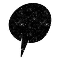 Unique speech bubble design with galactic background elements vector