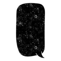 Creative black speech bubble design on a white background vector