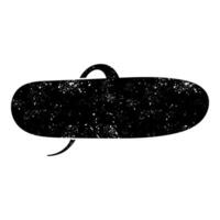 Unique black and white speech bubble art featuring cosmic patterns vector