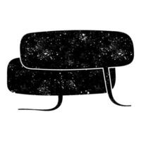 Abstract cosmic speech bubble design with starry textures and curves vector