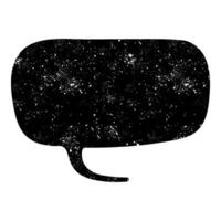 Unique speech bubble design filled with cosmic elements vector