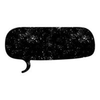 Colorful speech bubble design with starry night theme for digital art vector