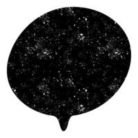 speech bubble shapes fill the dark expanse of the universe vector