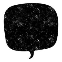 speech bubble design featuring black speech bubble vector