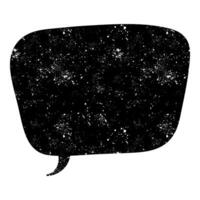 Creative speech bubble design featuring cosmic elements vector