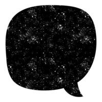 Colorful speech bubble filled with a starry background design vector