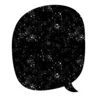 Cosmic speech bubble design with starry background elements vector