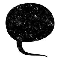 Cosmic speech bubble filled with stars and galaxies design vector