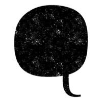 Colorful cosmic speech bubble with stars in the background vector