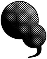Creative gradient design featuring speech bubble shapes and dots vector