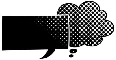 Creative design featuring a thought bubble and blank space vector