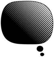 Unique speech bubble featuring dotted speech bubble pattern vector
