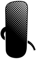 Creative speech bubble design featuring unique dot pattern vector