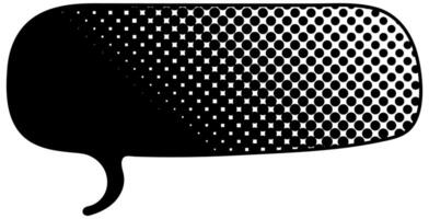 Stylish graphic design of a large speech bubble silhouette vector