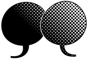 Conversation bubbles used in graphic design for communication vector