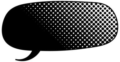 Graphic design with a modern speech bubble in distinctive style vector