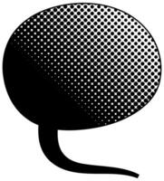 Unique speech bubble design with dotted pattern and tail vector