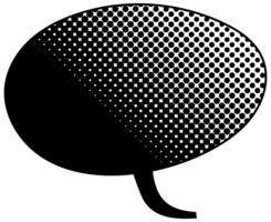 Creative comic-style speech bubble graphic design element vector
