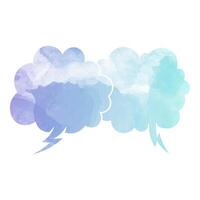 Colorful speech bubbles representing conversation and communication vector