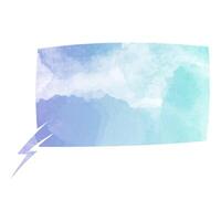 speech bubble with lightning bolt illustration in vibrant colors vector