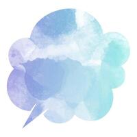 Creative speech bubble design with soft colors for artistic projects vector