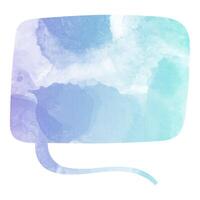 Colorful abstract speech bubble with fluid shapes and soft textures vector