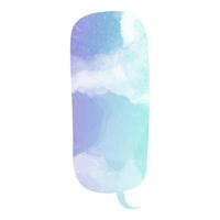 Abstract speech bubble in calming blue and white hues vector