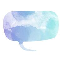 Creative speech bubble with abstract speech bubble design in blue tones vector