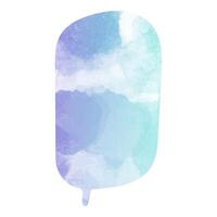 Unique blue and purple speech bubble design on a white background vector
