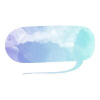Colorful speech bubble graphic design featuring blurred shapes vector