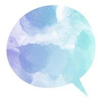 Colorful speech bubble design with gradient background vector