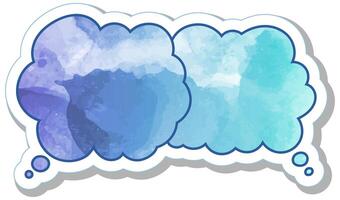Colorful thought bubbles with abstract designs and patterns vector