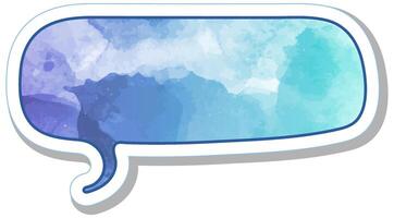 Colorful speech bubble design with abstract patterns and gradients vector